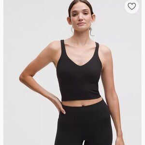 Lululemon black align tank top light support A/B cup size 6